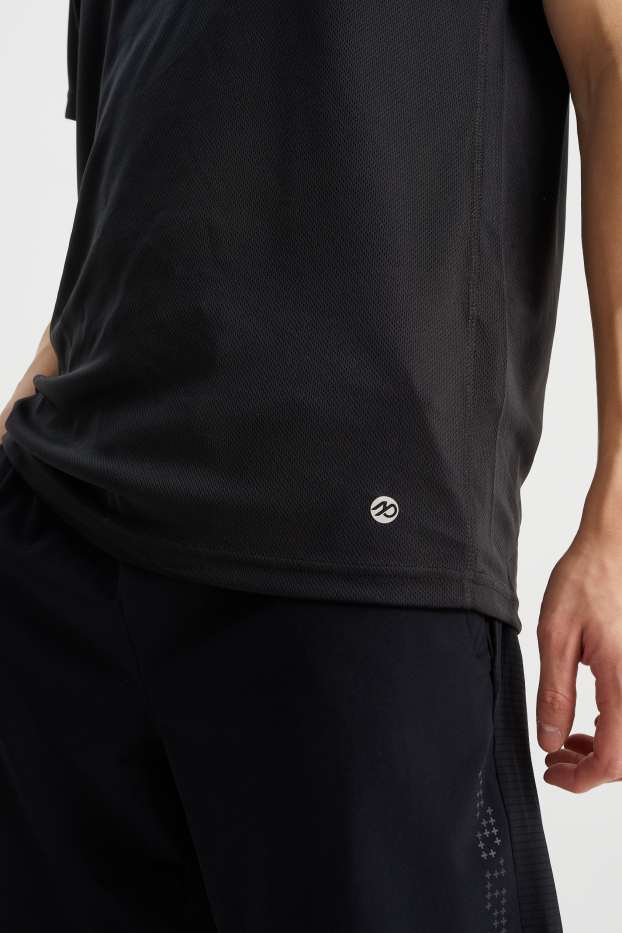 Herren - Sport-Shirt - Regular Fit - schwarz