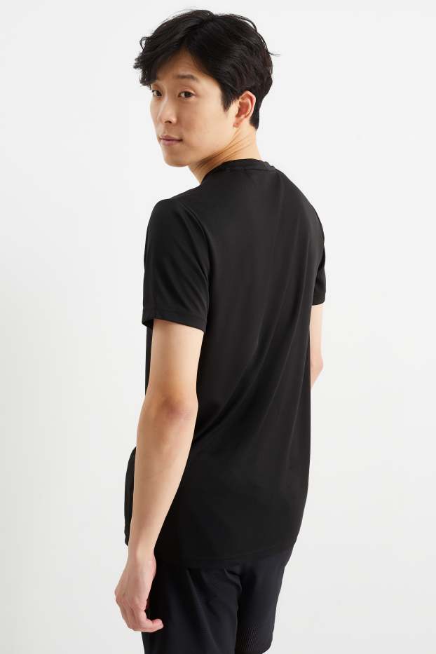 Herren - Sport-Shirt - Regular Fit - schwarz