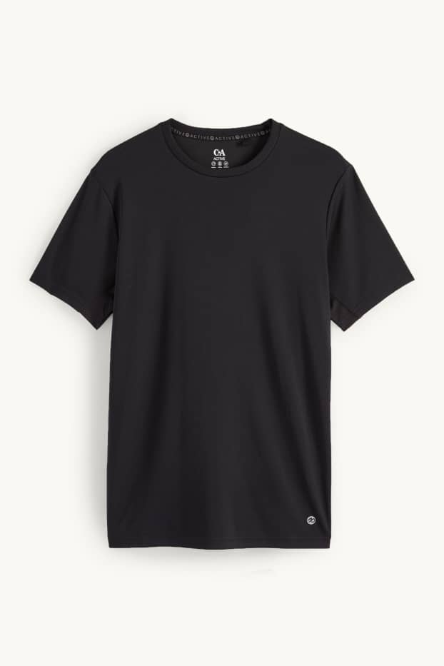 Herren - Sport-Shirt - Regular Fit - schwarz