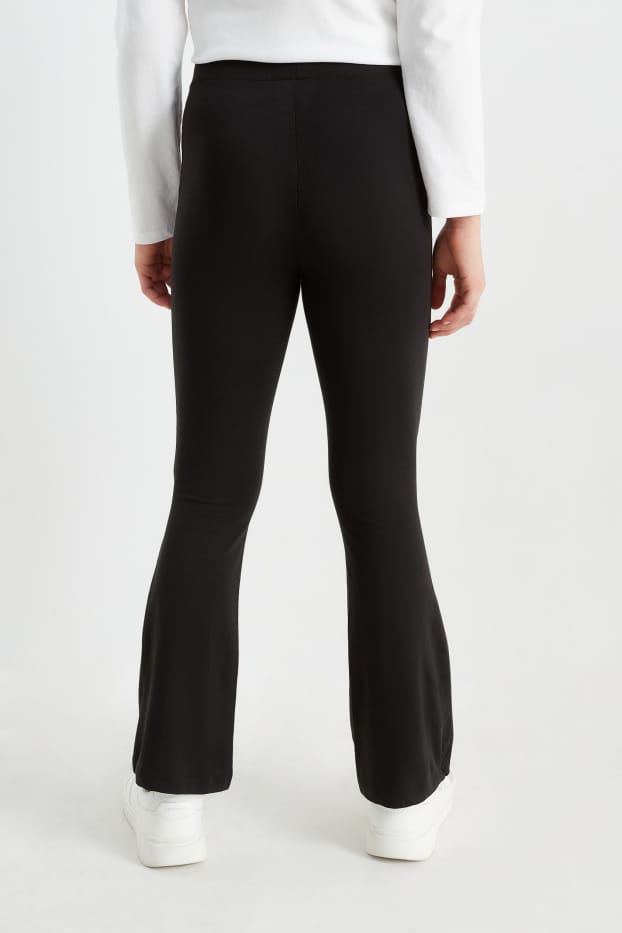 Bambine - Confezione da 2 - leggings - nero