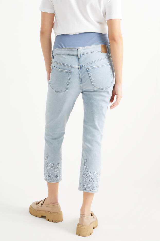 Dona - Texans de maternitat - slim jeans - texà blau clar