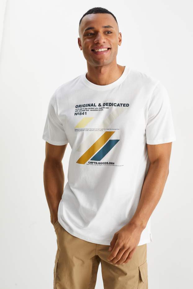 Men - T-shirt - cremewhite