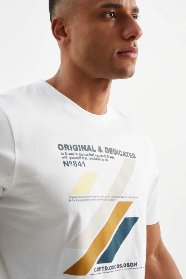 Men - T-shirt - cremewhite