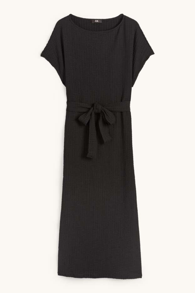 Femei - Rochie-tricou - negru