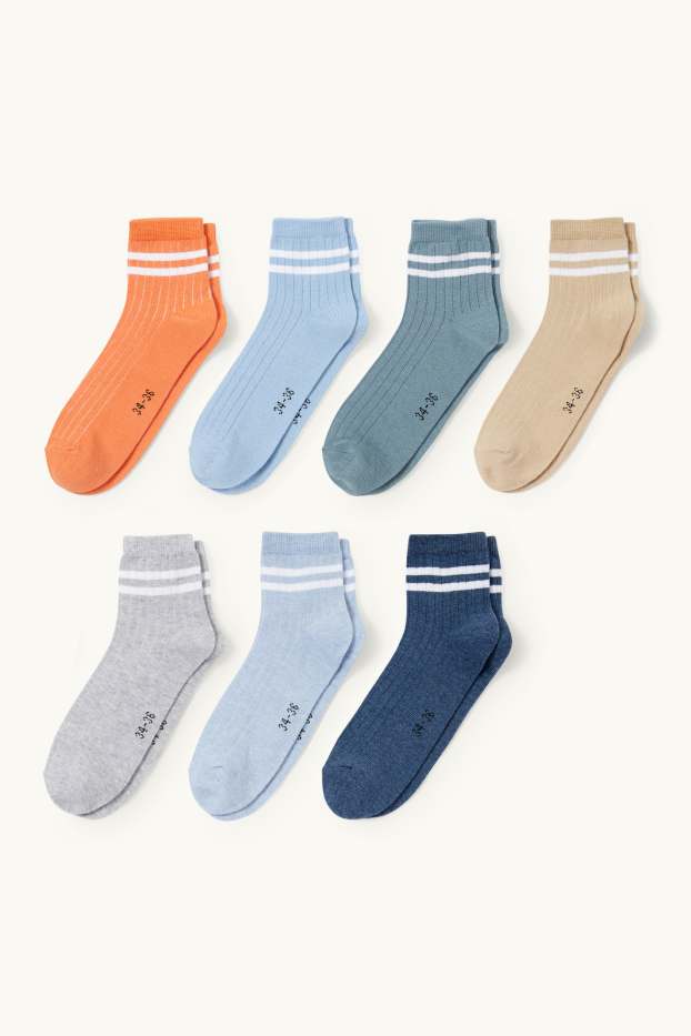 Kinder Buben - Multipack 7er - Socken - blau