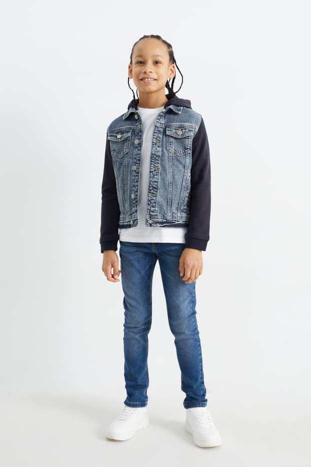 Kinderen: jongens - Skinny jeans - jeansblauw