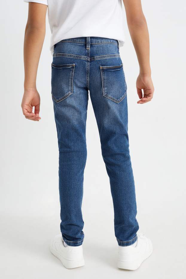 Kinderen: jongens - Skinny jeans - jeansblauw
