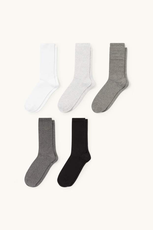 Herren - Multipack 5er - Tennissocken - grau