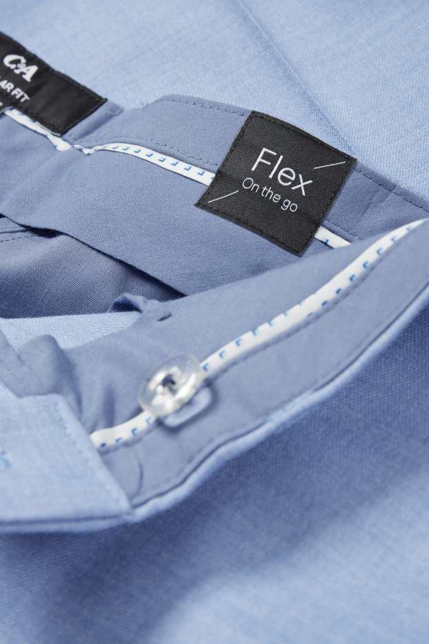Bărbați - Pantaloni modulari - regular fit - Flex - stretch - LYCRA® - albastru deschis