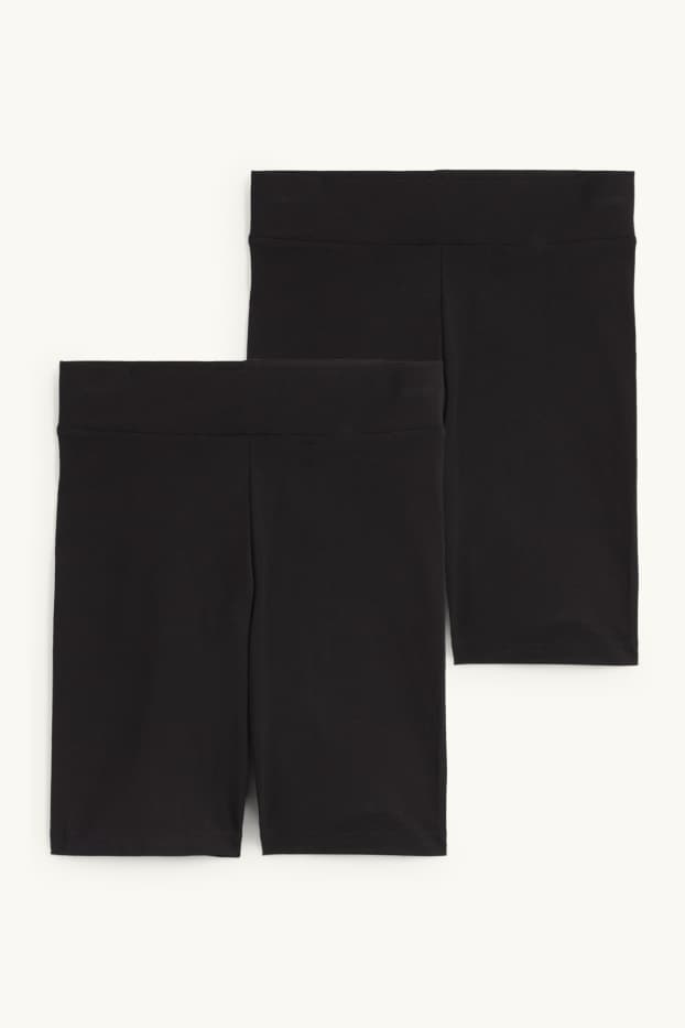 Femmes - Lot de 2 - short cycliste basique - noir