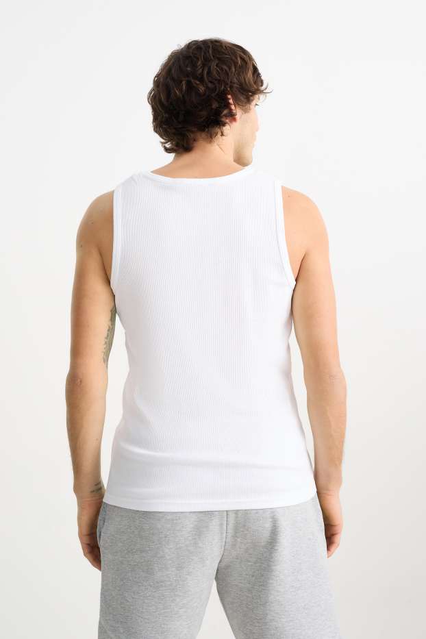 Hombre - Camiseta sin mangas - blanco