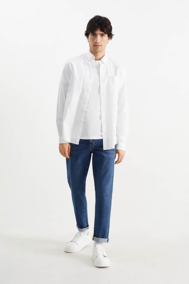 Uomo - Tapered jeans - LYCRA® - jeans blu scuro