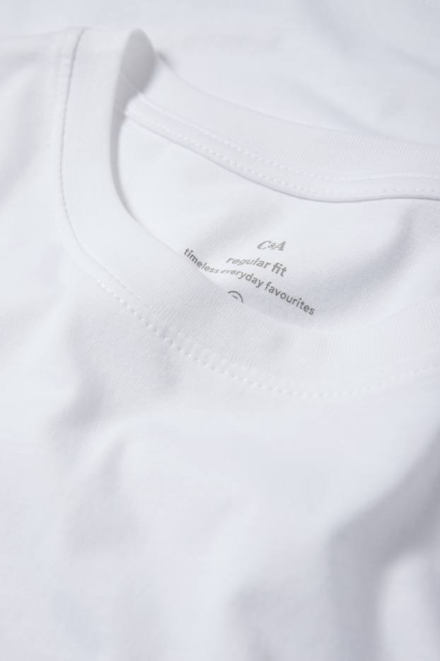 Damen - Basic-T-Shirt - weiß