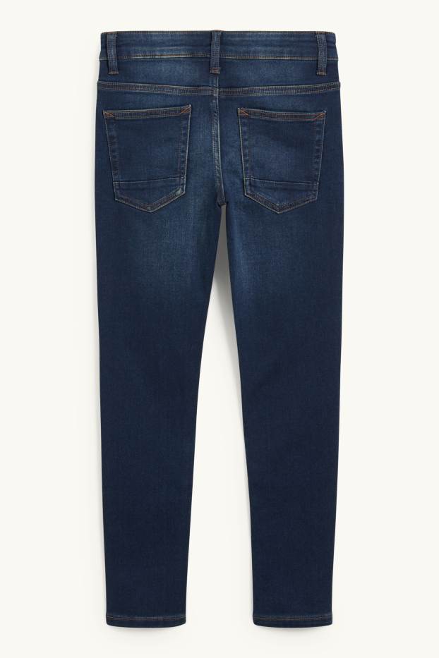 Kinderen: jongens - Skinny jeans - jog denim - jeansdonkerblauw