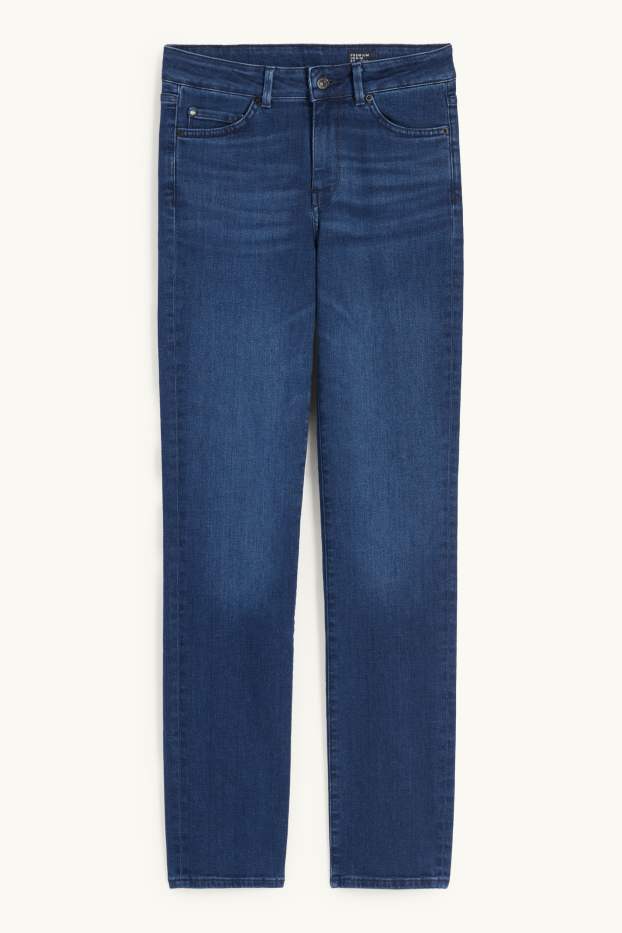 Femmes - Premium Denim by C&A - straight jean - mid waist - LYCRA® - jean bleu foncé