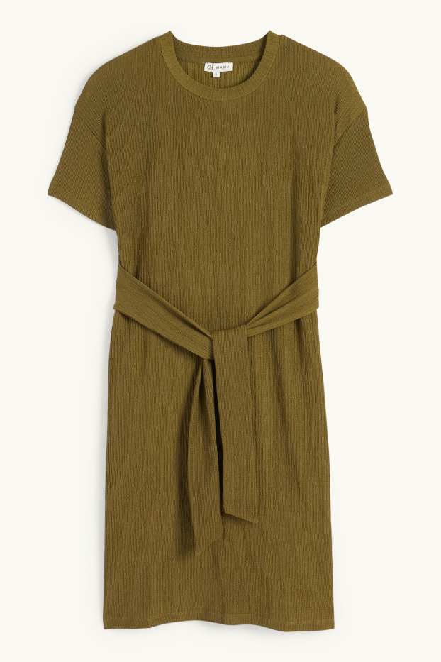 Femmes - Robe de grossesse - vert foncé