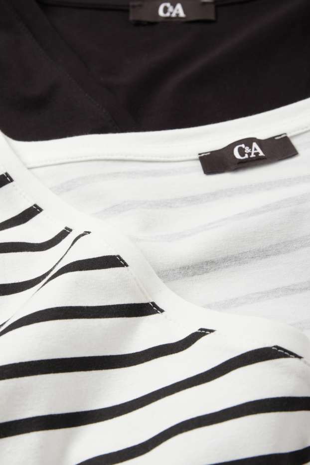 Damen - Multipack 2er - T-Shirt - Stretch - LYCRA® - weiss