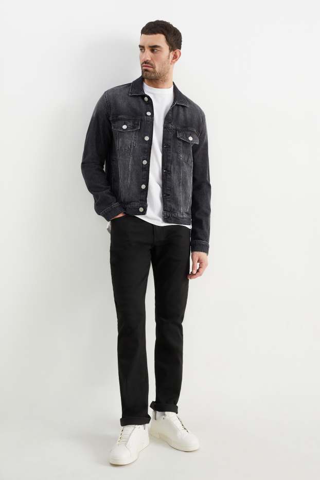 Hommes - Straight jean - LYCRA® - noir