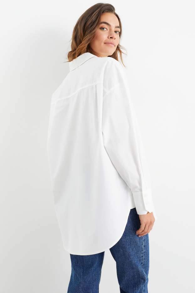 Damen - Bluse - weiß