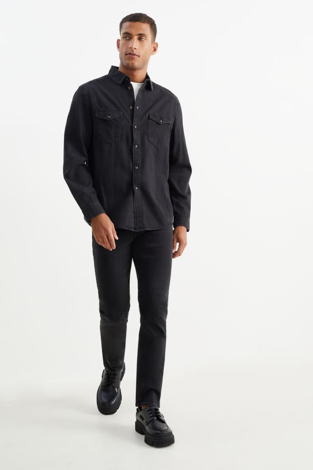 Hommes - Premium Denim by C&A - slim jean - noir