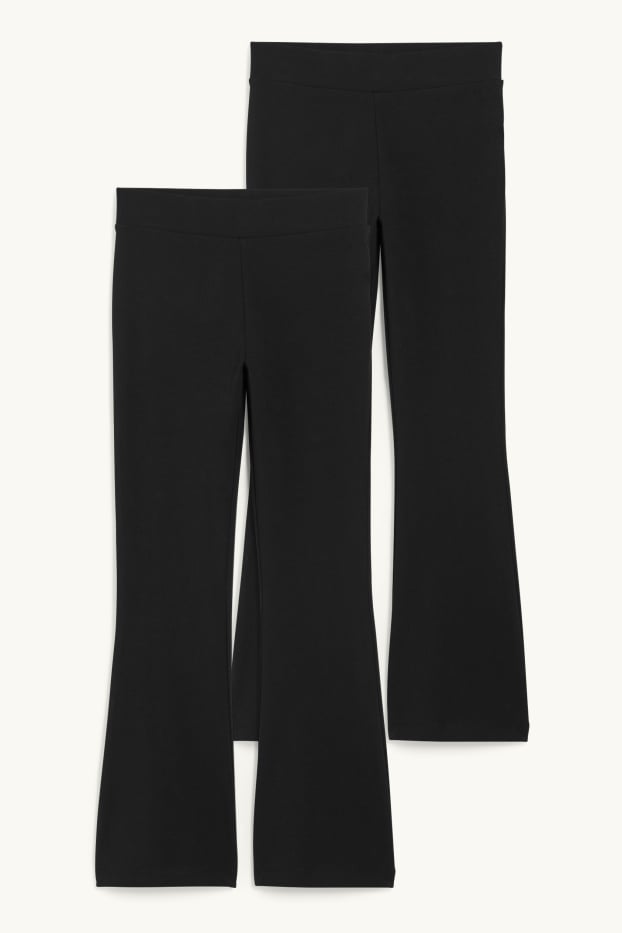 Bambine - Confezione da 2 - leggings - nero