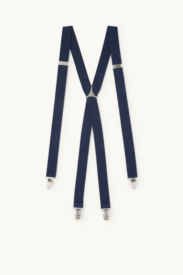 Men - Braces - dark blue