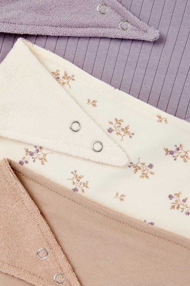Nadó nen - Paquet de 3 - ossets - pitet bandana per a nadó - violeta clar