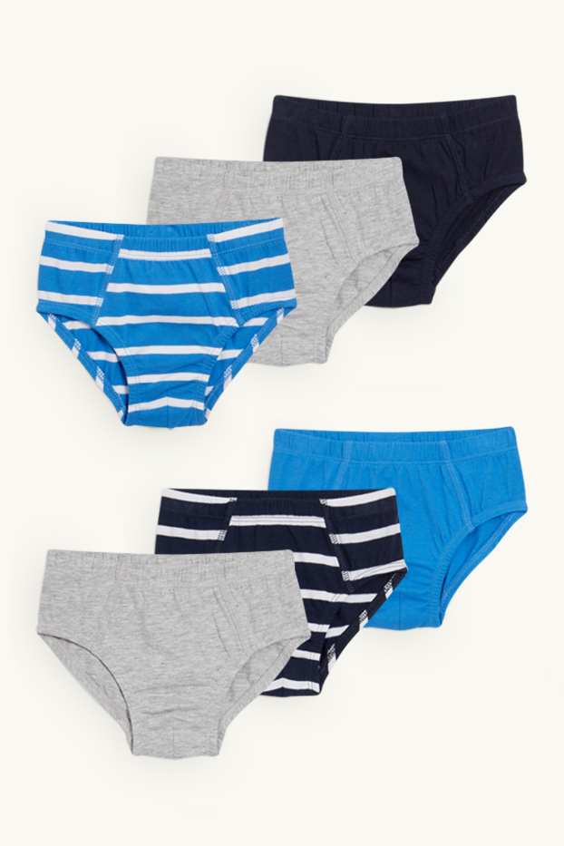 Kinder Jungen - Multipack 6er - Slip - dunkelblau