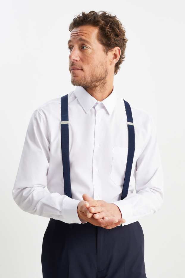 Men - Braces - dark blue