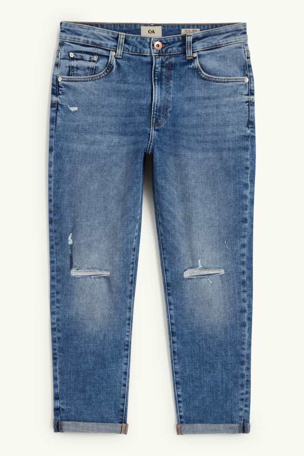 Femmes - Boyfriend jean - mid waist - jean bleu