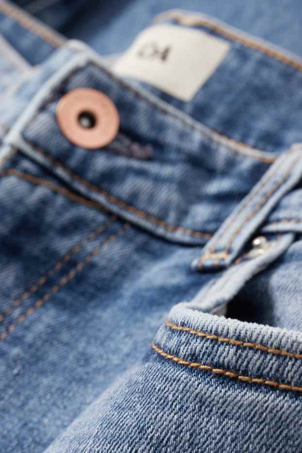 Femmes - Boyfriend jean - mid waist - jean bleu