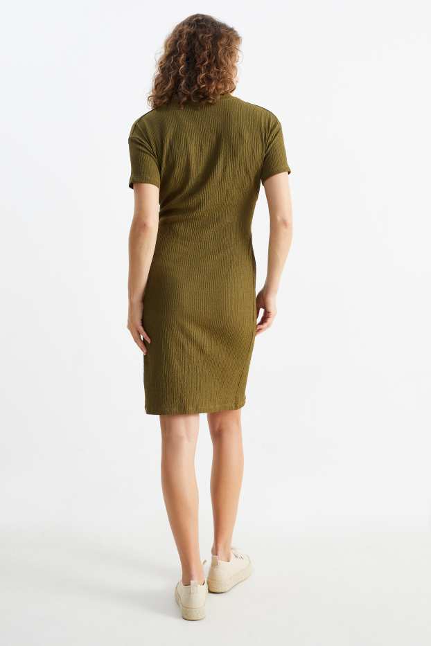 Femmes - Robe de grossesse - vert foncé