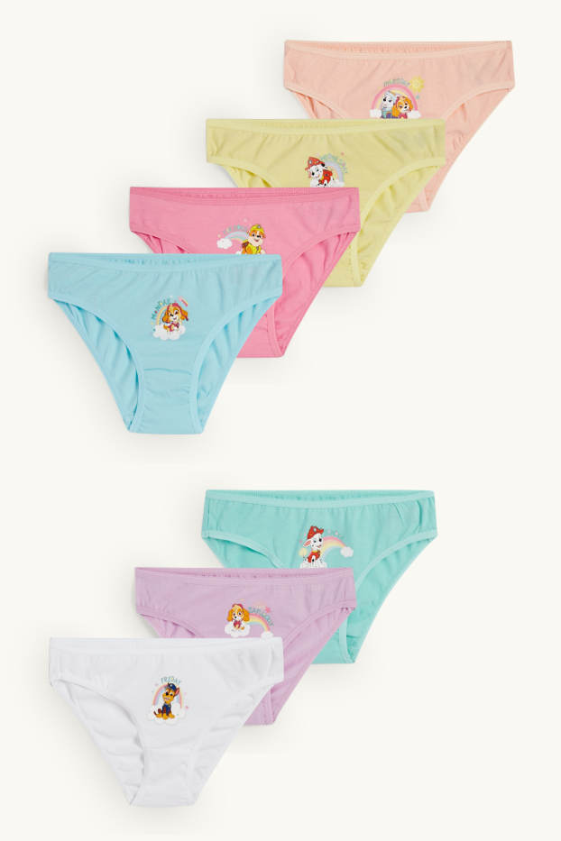 Kinder Mädchen - Multipack 7er - PAW Patrol - Slip - blau