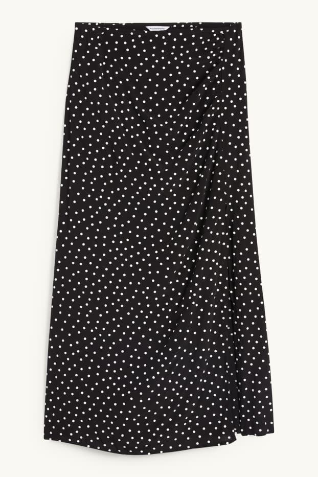 Dames - Rok - met stippen - zwart