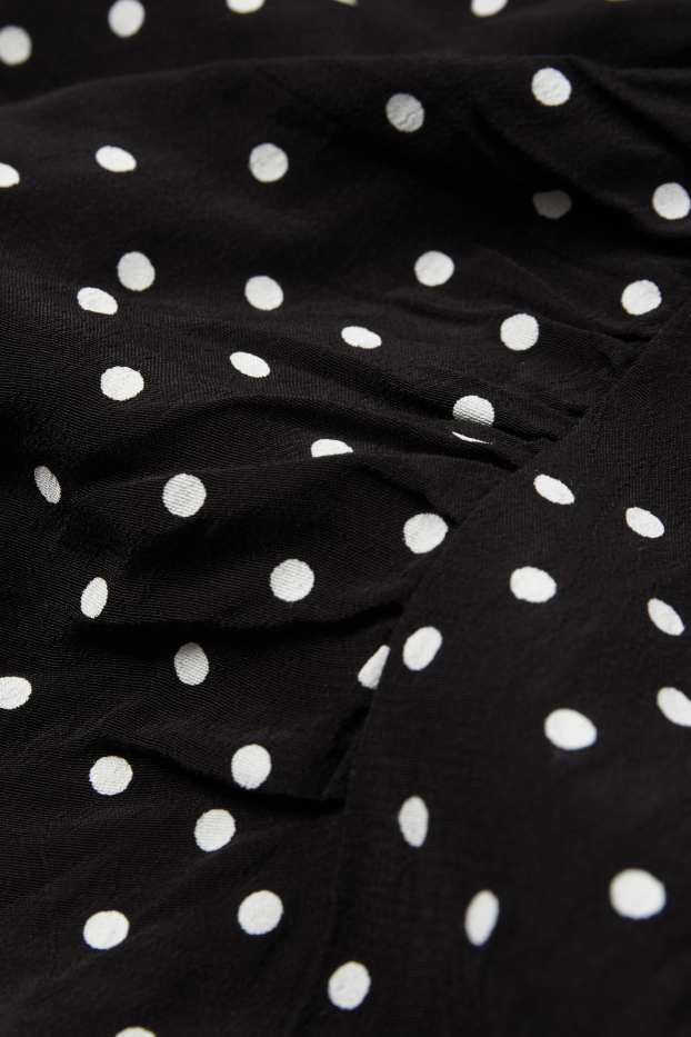 Dames - Rok - met stippen - zwart