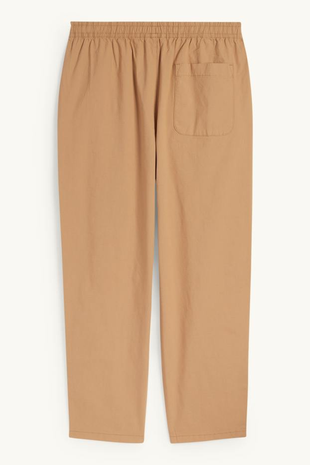 Pánské - Kalhoty chino - tapered fit - béžová