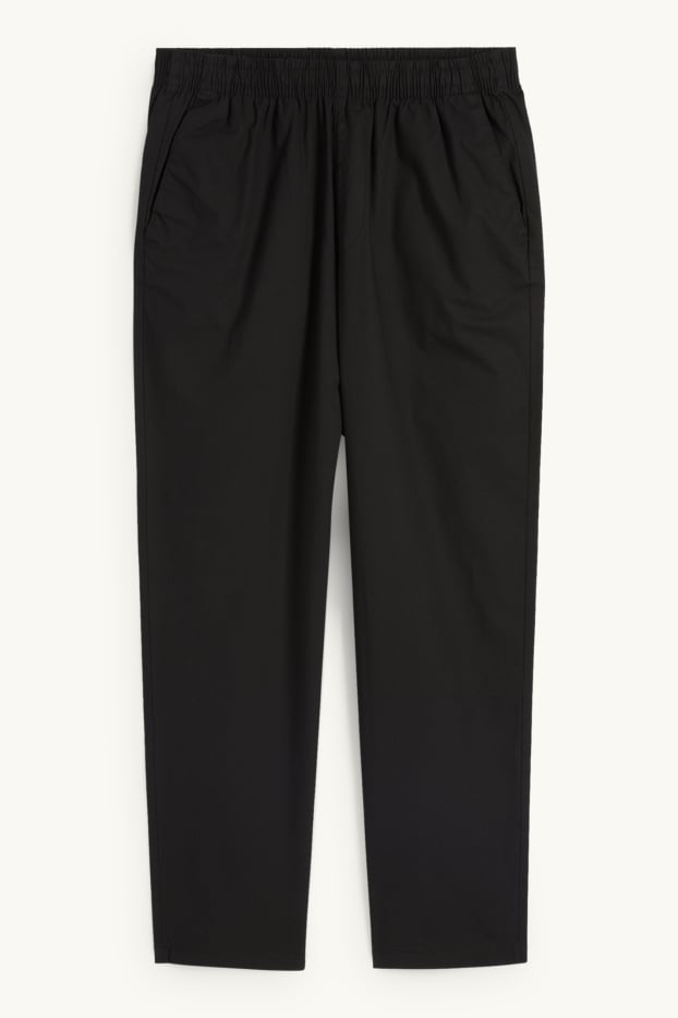 Pánské - Kalhoty chino - tapered fit - černá