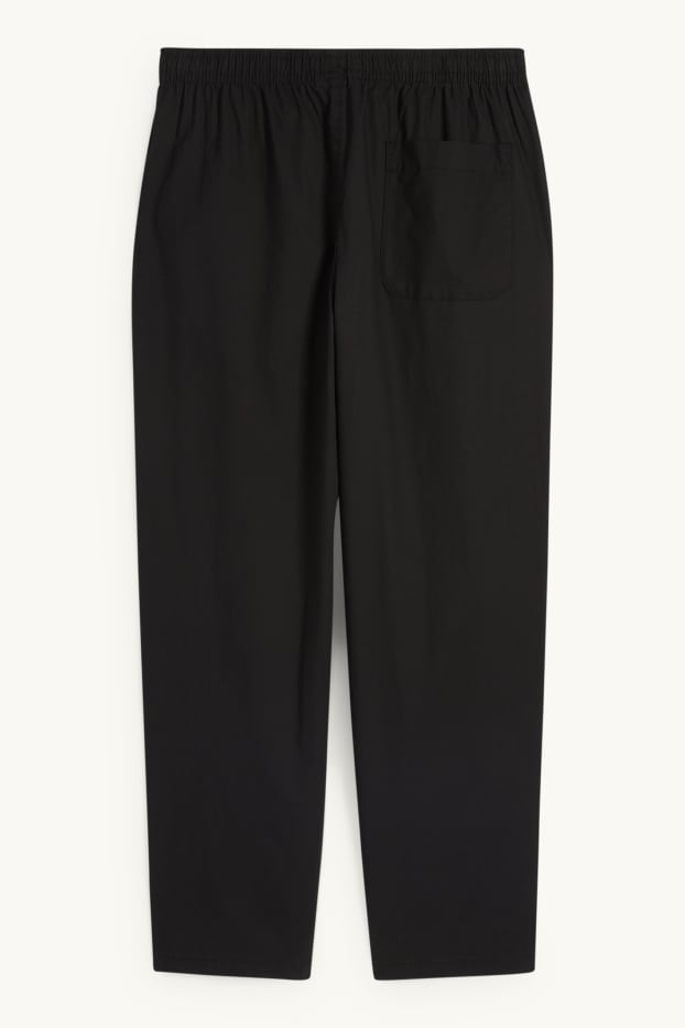 Pánské - Kalhoty chino - tapered fit - černá