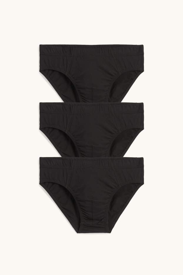 Home - Paquet de 3 - eslip - negre