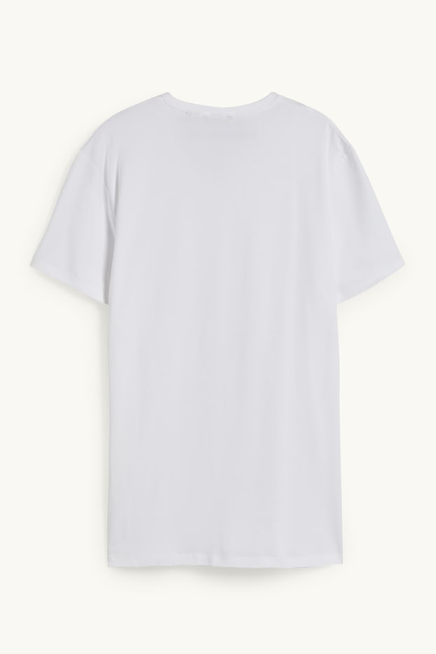 Mężczyźni - T-shirt - Flex - slim fit - biały