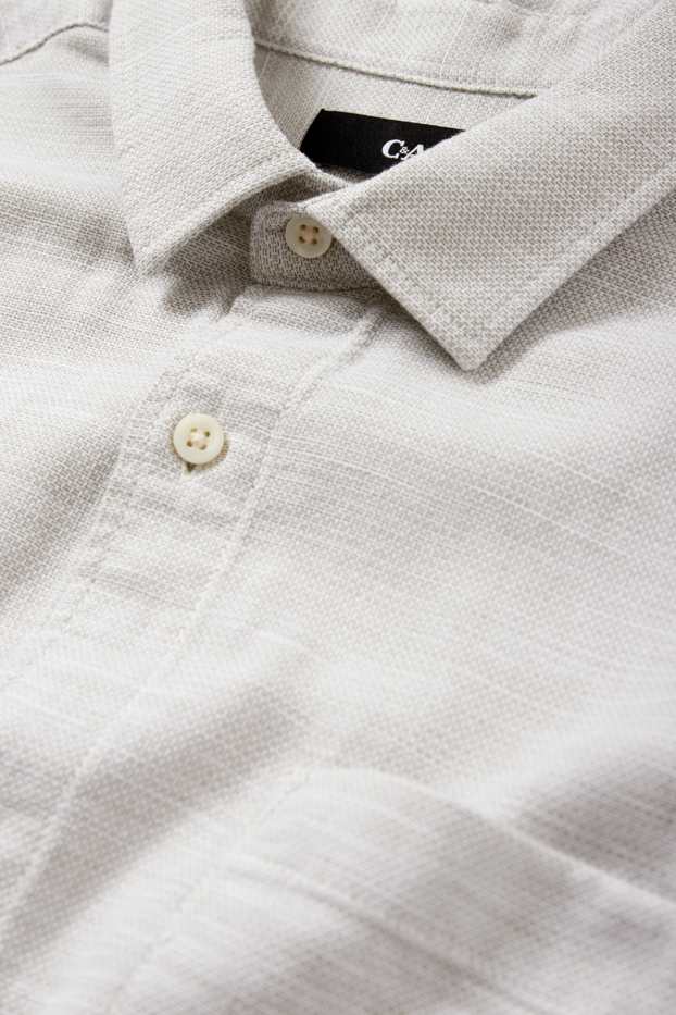 Men - Shirt - regular fit - Kent collar - mint green