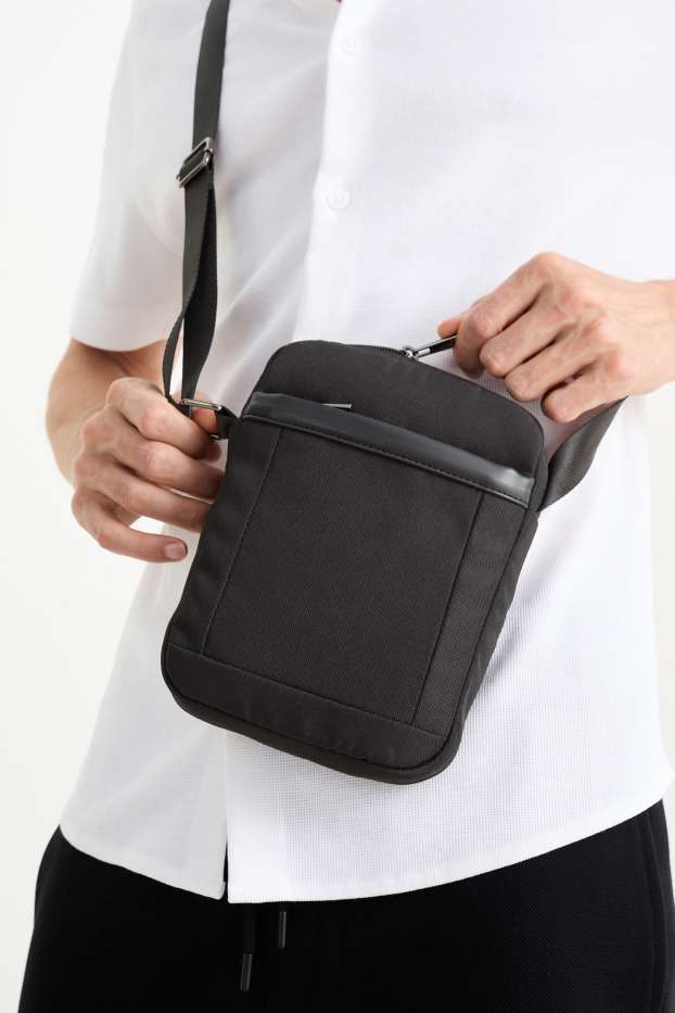 Herren - Umhängetasche - dunkelgrau