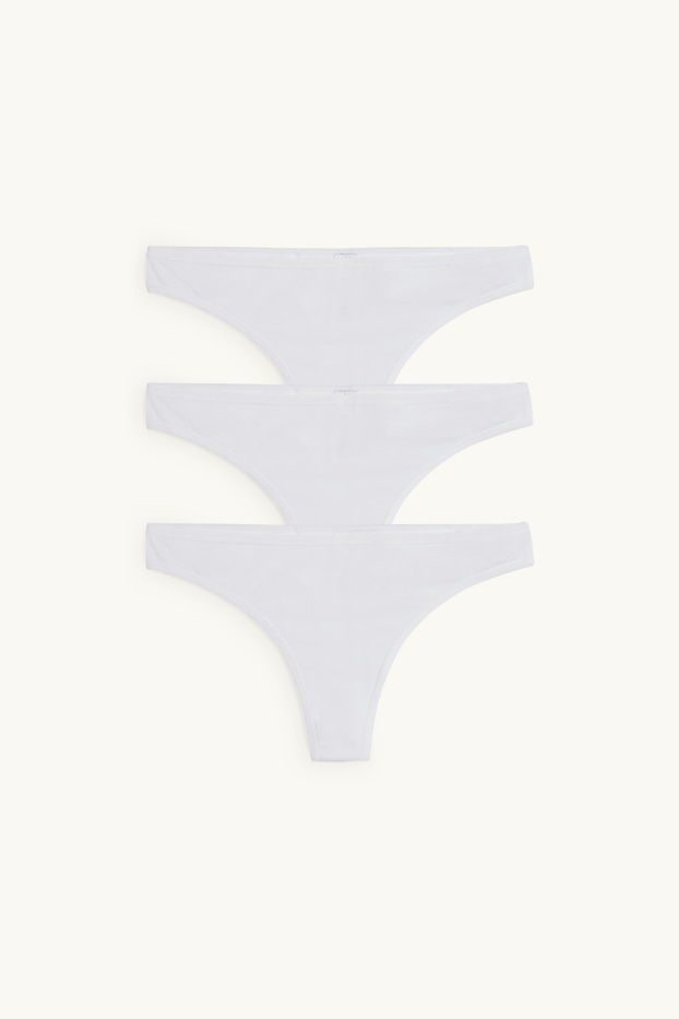 Dona - Paquet de 3 - tanga - blanc