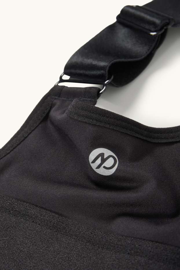 Damen - Funktions-BH - wattiert - 4 Way Stretch - schwarz