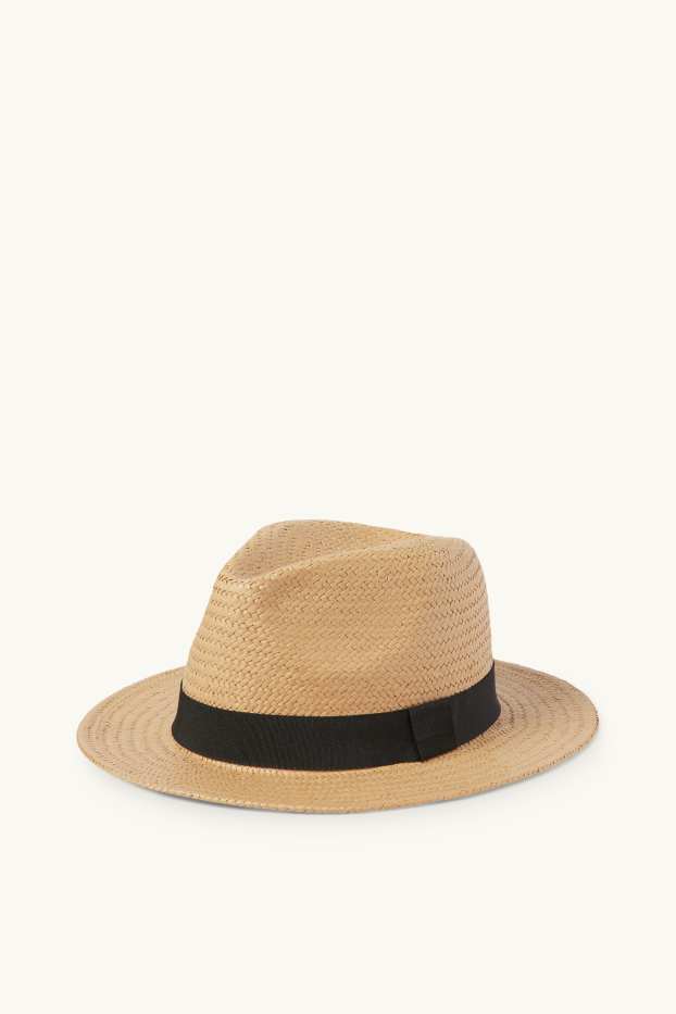 Uomo - Cappello di paglia - beige