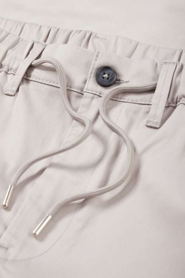 Heren - Joggingbroek - tapered fit - grijs