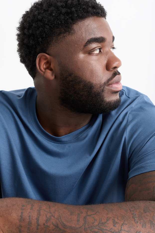 Bărbați - Tricou - albastru închis