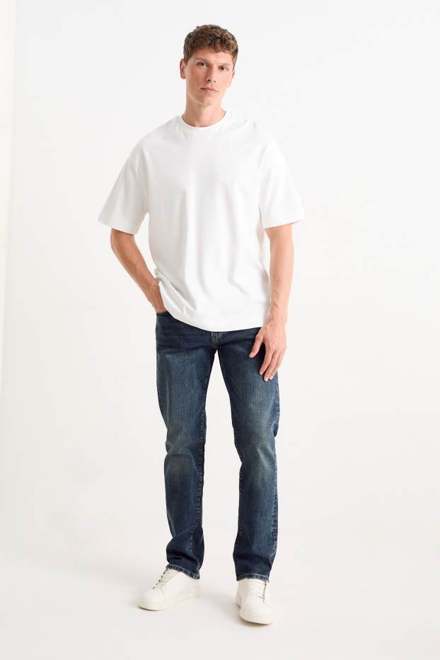 Hommes - Straight jean - LYCRA® - jean bleu foncé