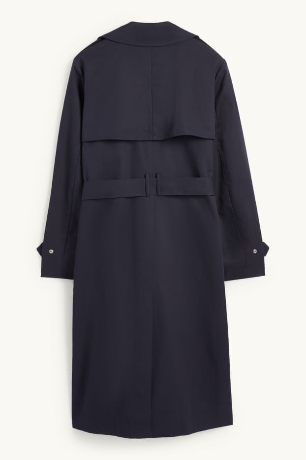 Dames - Trenchcoat - donkerblauw