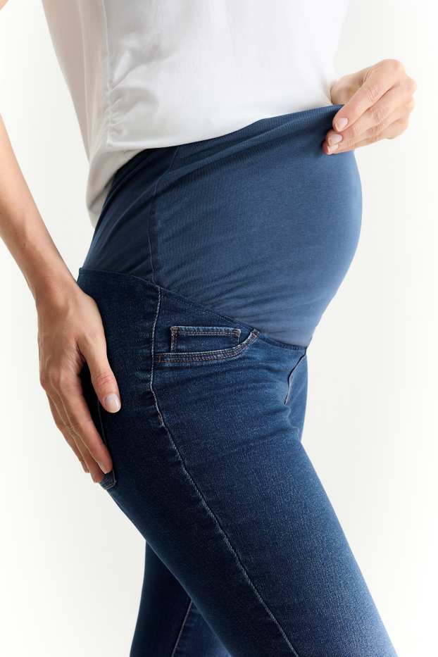 Damen - Umstandsjeans - Jegging Jeans - jeansblau